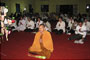  Venerable Phrakhru Sitthiwarakhom and Thai Buddhist pilgrims joining prayers in the evening.