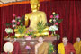 Venerable Phrakhru Sitthiwarakhom and other Buddhist monks joining in the ritual.