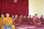 Over thirty Buddhist monks from other temples come to join the ritual.